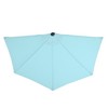 Nature Spring Nature Spring 9-ft Half Round Patio Umbrella - Blue 440936QYG